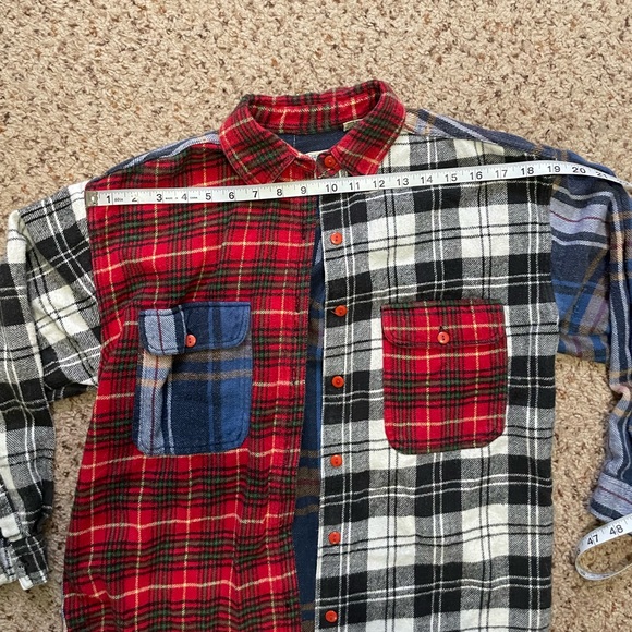 Vintage Mixed Plaid Flannel - Picture 6 of 9